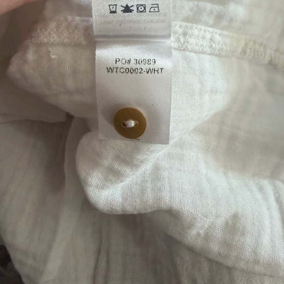 Faherty Dream Organic Cotton Gauze Desmond Top - Picture 11 of 12